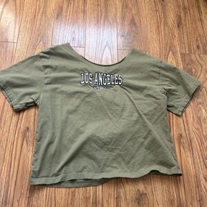 Olive Green Los Angeles Graphic Tee